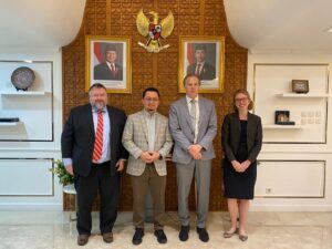 Ketua Badan Kerja Sama Antar Parlemen (BKSAP) DPR RI, Syahrul Aidi Maazat, saat menerima kunjungan kehormatan dari Kedutaan Besar Amerika Serikat, di Ruang Pimpinan BKSAP, Senayan, Jakarta, Rabu (21/1/2026). Foto: Ist/Karisma.