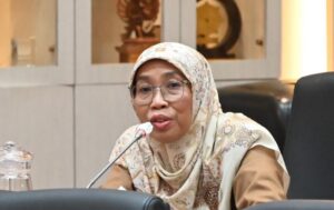 Anggota Komisi IX DPR RI, Netty Prasetiyani saat Rapat Dengar Pendapat Umum (RDPU) Komisi IX DPR RI bersama Persatuan Ahli Teknologi Laboratorium Medik Indonesia (PATELKI) di Senayan, Senin (26/1/2026). Foto: Whafir/Mahendra.