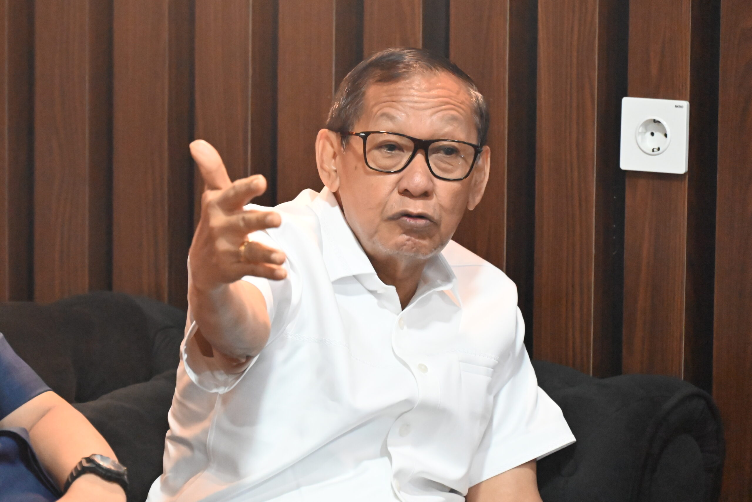 Anggota Komisi V DPR RI Hamka B. Kady saat mengikuti Kunjungan Kerja Spesifik Komisi V DPR RI ke Bendungan Karian, Kabupaten Lebak, Banten, Kamis (15/1/2026). Foto : We/Andri.