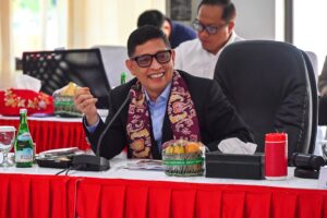 Anggota Komisi III DPR RI, Bob Hasan saat Kunjungan Kerja Spesifik (Kunspek) Komisi III DPR RI ke Polda Provinsi Bangka Belitung, Pangkal Pinang, Kamis (22/01/2026). Foto: RR/Mahendra.