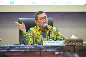 Ketua BAM DPR RI Ahmad Heryawan mengikuti Kunjungan Kerja ke Provinsi Sumatera Selatan dalam rangka menindaklanjuti aspirasi masyarakat di Kantor Gubernur Sumatera Selatan, Palembang, Senin (26/1/2026). Foto : Rdn/Andri.