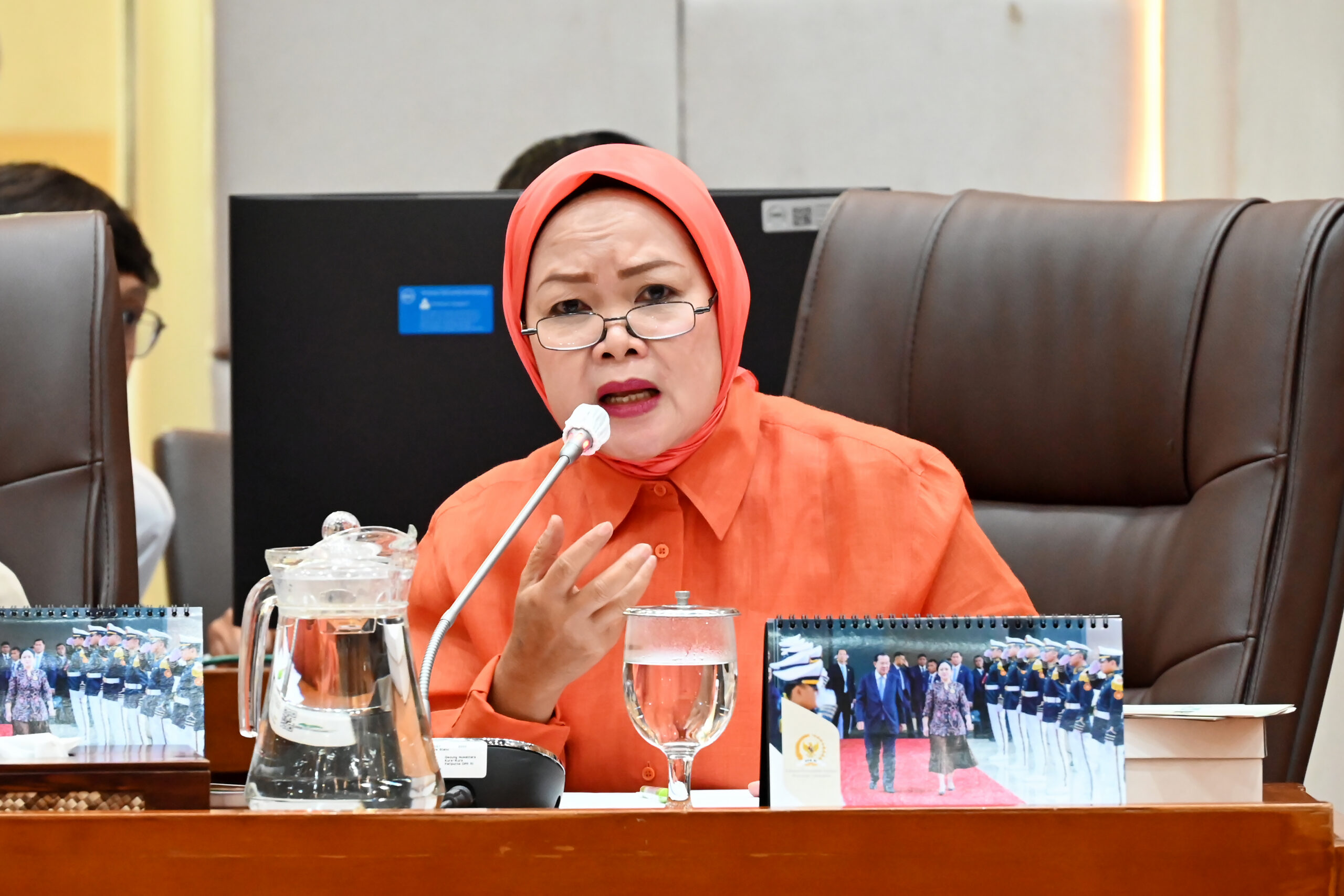 Anggota Komisi IX DPR RI Sri Meliyana dalam Rapat Dengar Pendapat Umum (RDPU) Komisi IX DPR RI dengan PAPDI di Ruang Rapat Komisi IX, Kompleks Parlemen, Senayan, Jakarta, Kamis (15/1/2026). Foto : Arifman/Andri