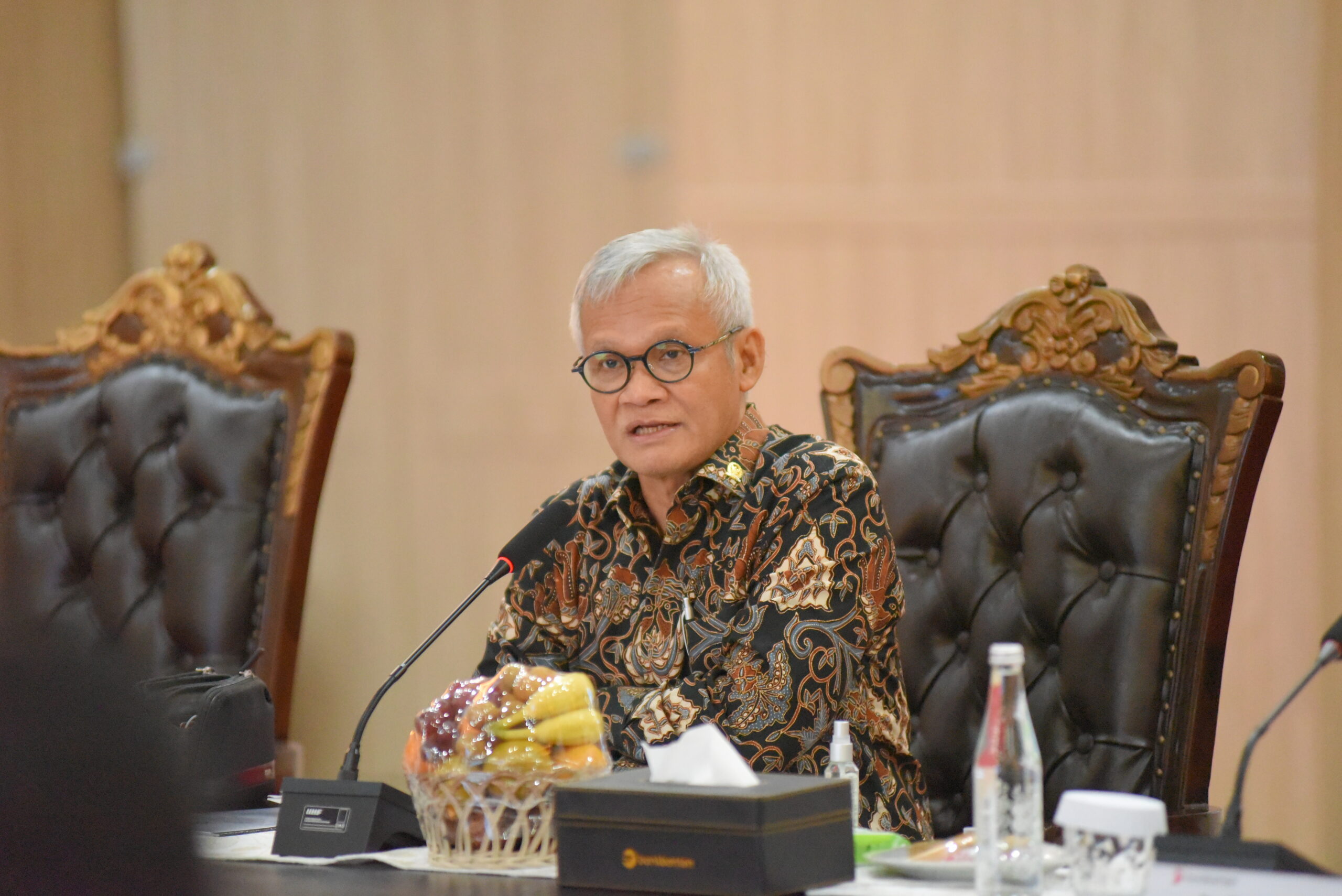 Wakil Ketua Komisi II DPR RI, Aria Bima saat Kunjungan Kerja Spesifik ke Provinsi Banten dalam rangka pengawasan penyelenggaraan dan kinerja Badan Usaha Milik Daerah (BUMD) di Serang, Rabu (28/1/2026). Foto: skr/Mahendra.