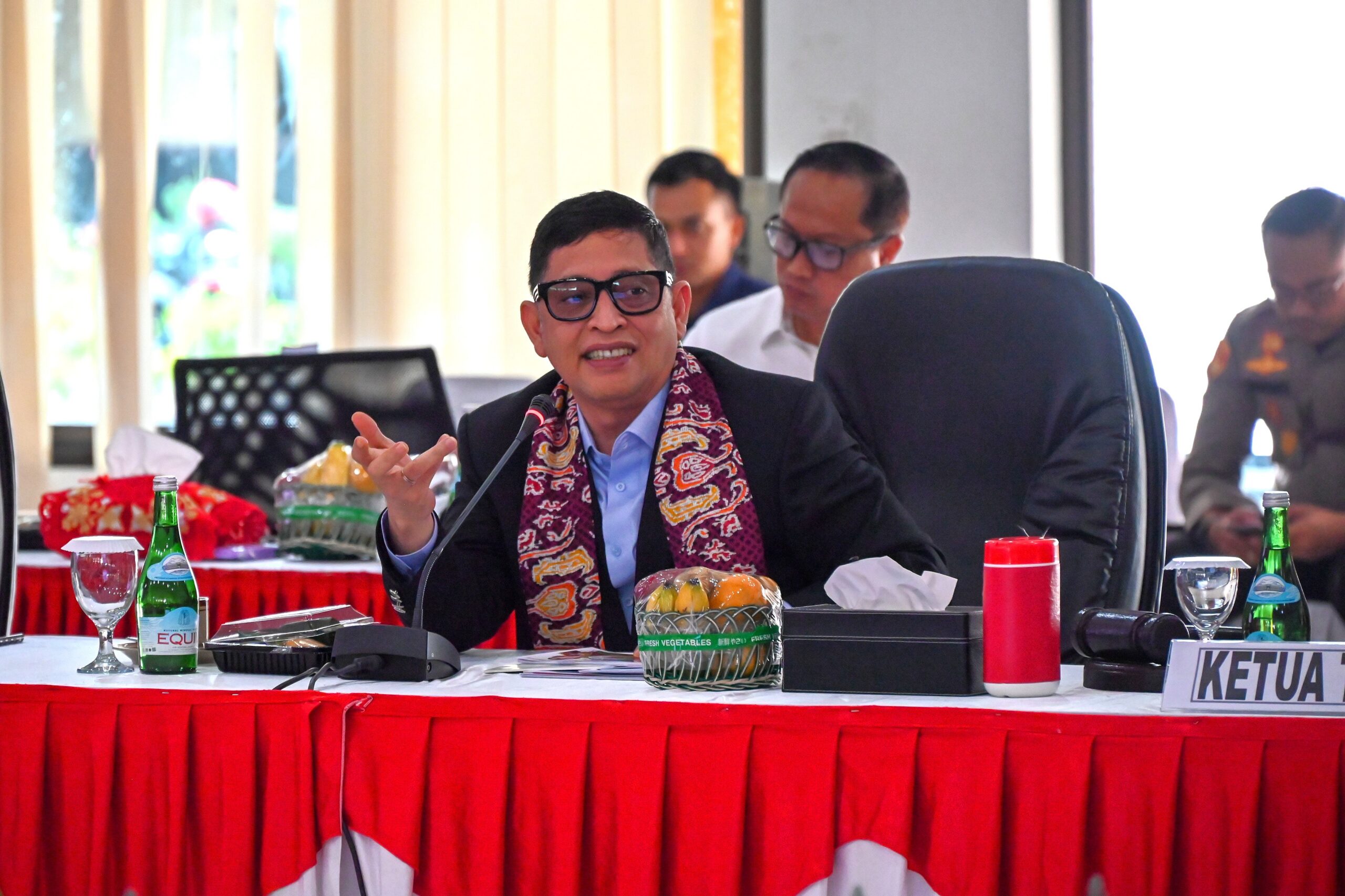 Anggota Komisi III DPR RI Bob Hasan saat Kunjungan Kerja Spesifik (Kunspek) Komisi III DPR RI ke Provinsi Bangka Belitung, Pangkal Pinang, Kamis (22/01/2026). Foto: RR/Mahendra.