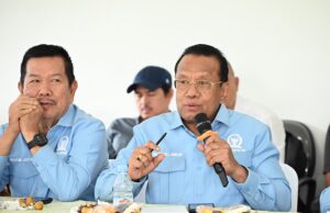 Anggota Komisi IV DPR RI Sulaeman L. Hamzah di sela kunjungan kerja Komisi IV DPR RI di Balai Budidaya Ikan Air Tawar, Curug Barang, Pandeglang, Banten, pada Kamis (22/1/2026). Foto : Hal/Andri.