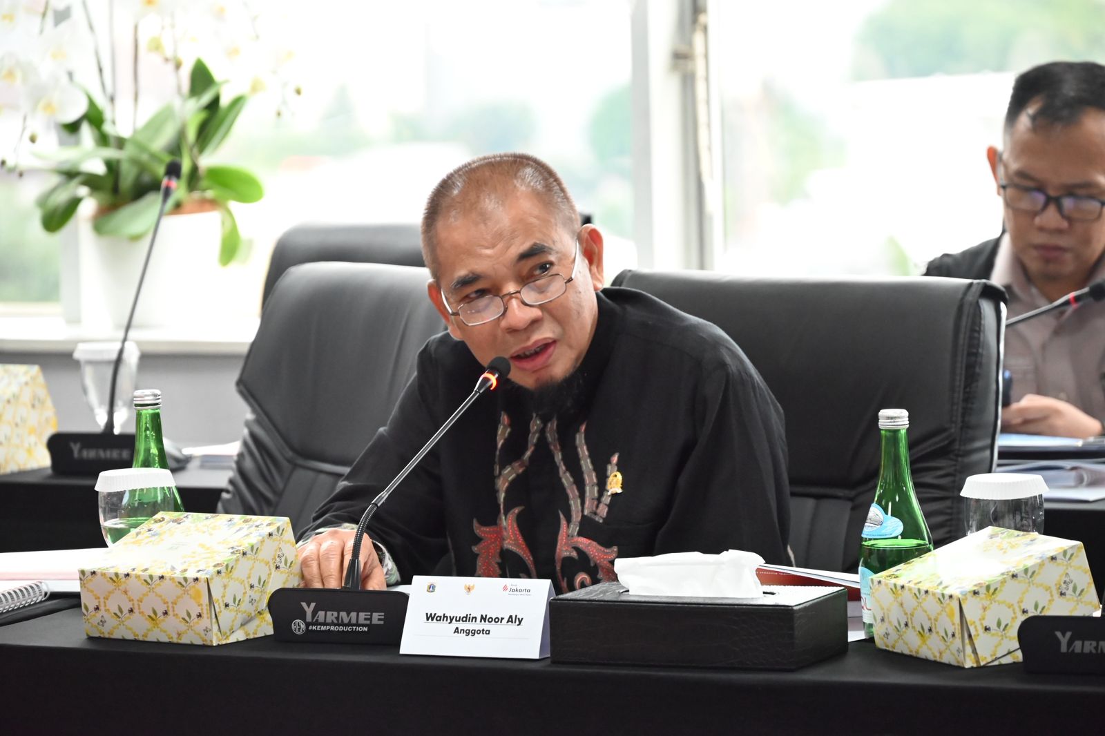 Anggota Komisi II DPR RI Wahyudin Noor Aly dalam kunjungan kerja spesifik Komisi II di Bank Jakarta, Rabu (28/1/2026). Foto : Tn/Andri.