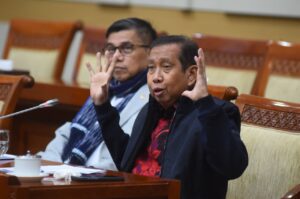 Anggota Komisi III DPR RI Safaruddin dalam Rapat Panitia Kerja (Panja) Reformasi Kepolisian RI, Kejaksaan RI, dan Pengadilan di Gedung Nusantara II, Senayan, Kamis (8/1/2025). Foto : Devi/Andri.