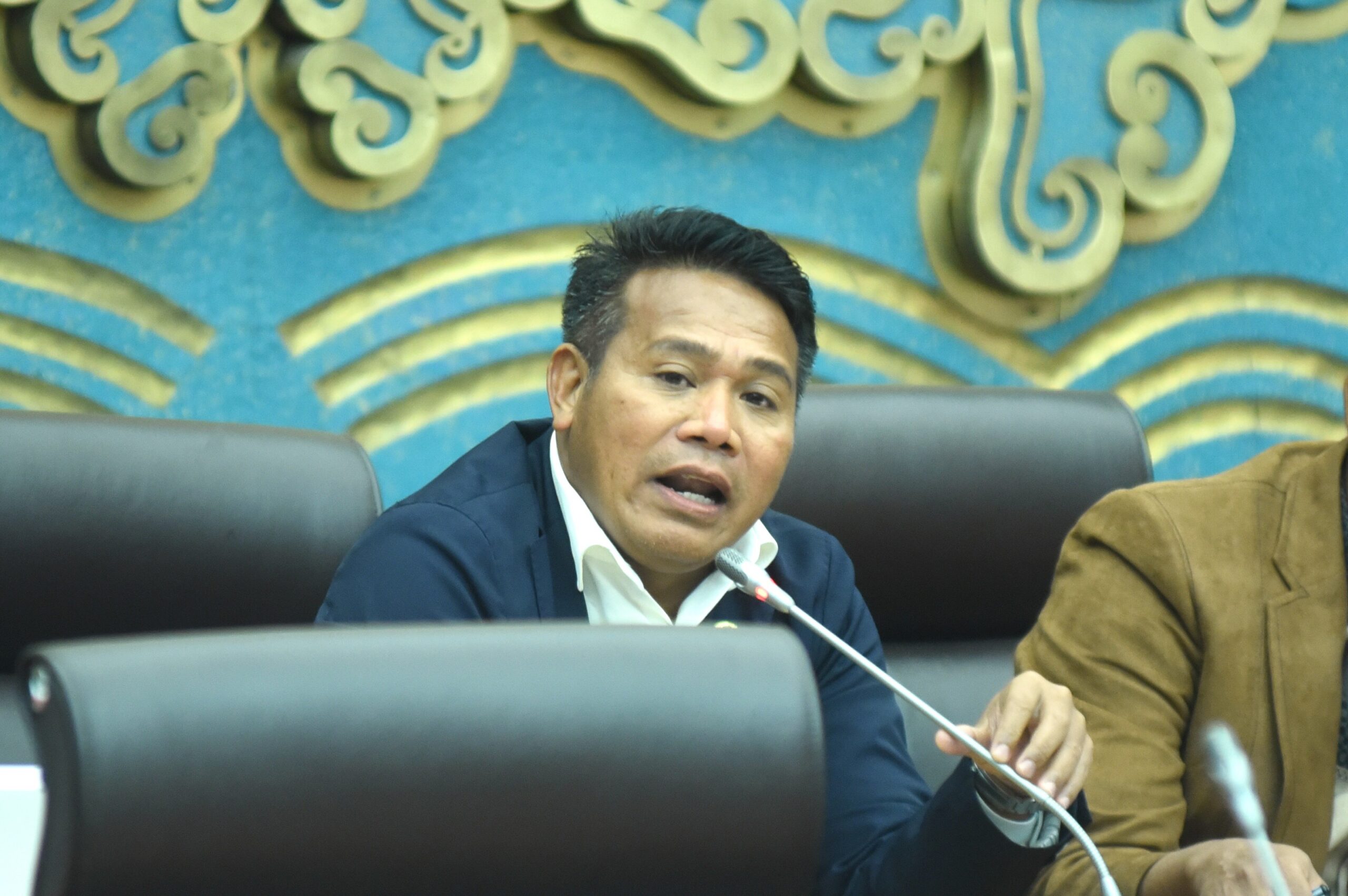 Anggota Komisi XII DPR RI, Syafruddin dalam Rapat Kerja Komisi XII DPR RI bersama Kementerian ESDM terkait rencana penyesuaian wilayah pertambangan tahun 2025, di Nusantara I, Kompleks Parlemen, Senayan, Jakarta, Kamis (29/1/2026). Foto: Jaka/Mahendra.