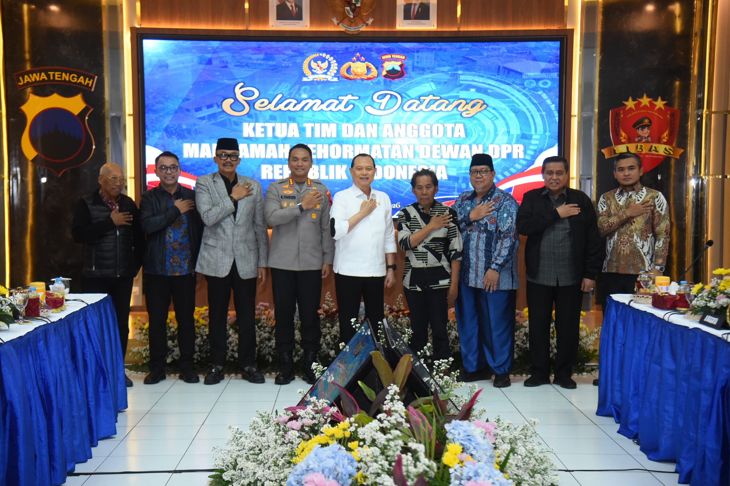 Wakil Ketua Mahkamah Kehormatan Dewan (MKD) DPR RI, Agung Widyantoro saat mengikuti agenda kunjungan kerja MKD DPR RI ke Polrestabes Semarang, Jawa Tengah, Rabu (28/1/2026). Foto: Dep/Mahendra.