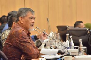 Anggota Komisi XII DPR RI, Junaidi Auly dalam Rapat kerja dengan Komisi XII DPR RI dengan Menteri Energi dan Sumber Daya Mineral (ESDM) di Gedung Nusantara I, DPR RI, Senayan, Jakarta, Kamis (22/01/2026). Foto: Wanda/Mahendra.