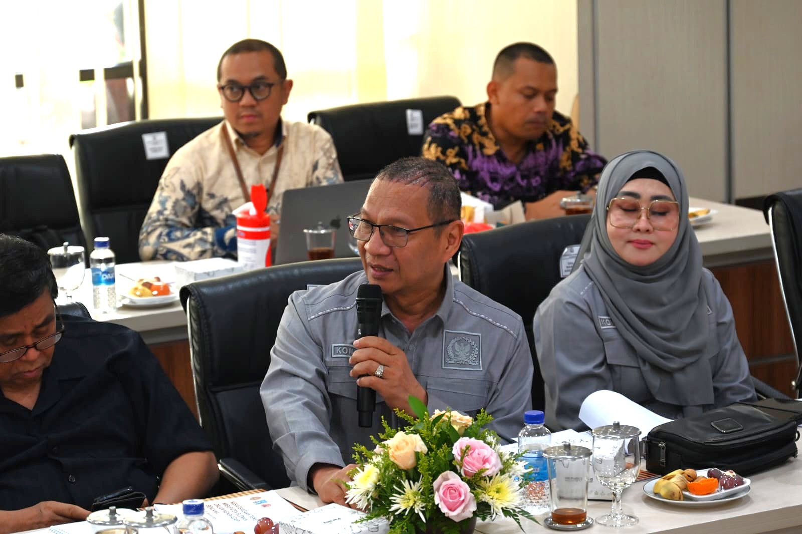 Anggota Komisi VIII DPR RI, M. Husni saat kunjungan kerja spesifik Komisi VIII DPR RI ke Kantor Bupati Sleman, Daerah Istimewa Yogyakarta, Kamis (22/1/2026). Foto: aha/Mahendra.
