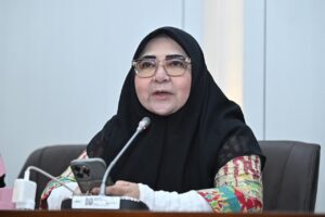 Anggota Komisi VI DPR RI, Nevi Zuairina, dalam Rapat Kerja dengan Direktur Bank BTN dan BNI di Ruang Rapat Komisi VI, di Gedung DPR, Senin (26/1/2026). Foto: Farhan/Karisma.