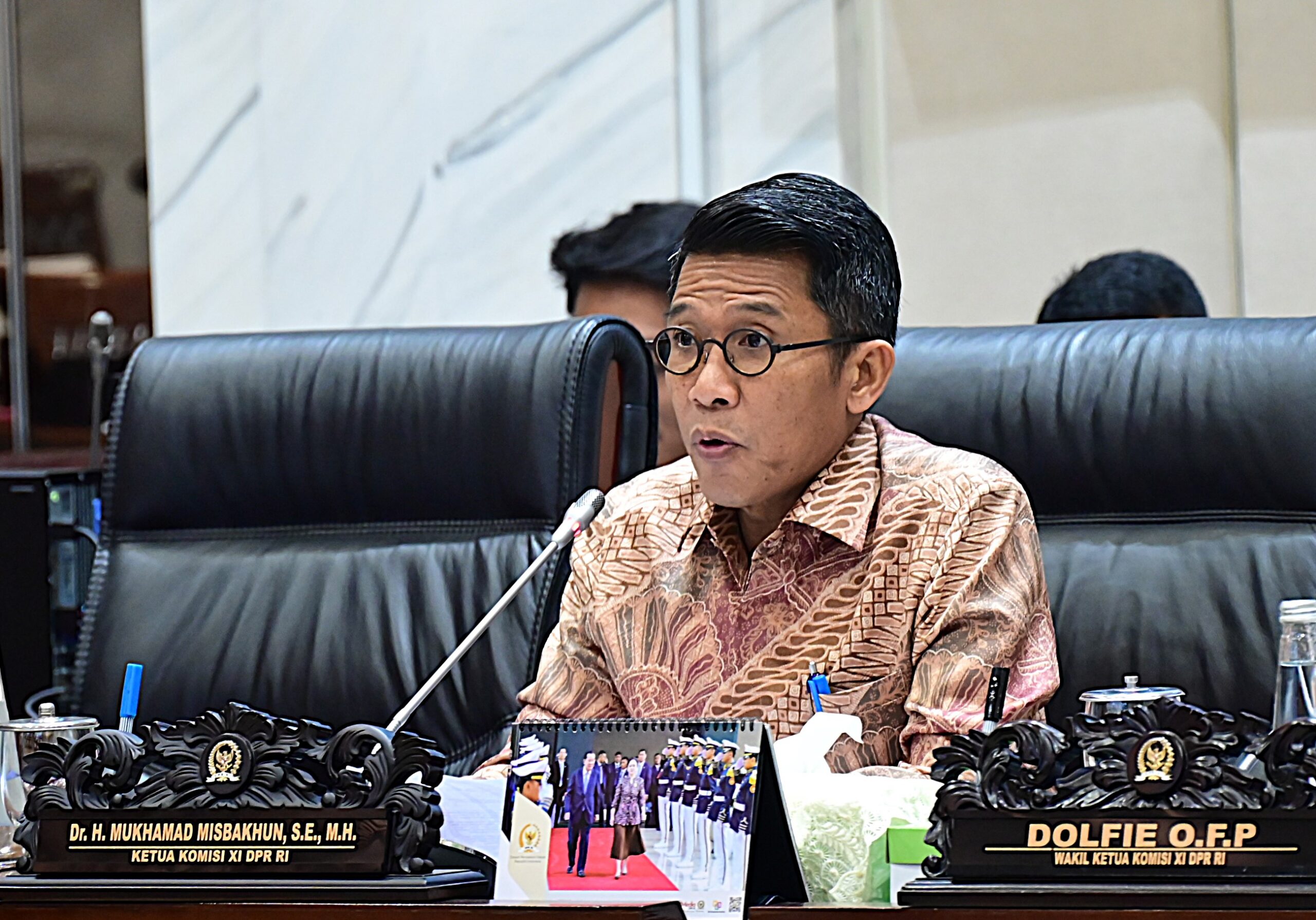 Ketua Komisi XI DPR RI Muhammad Misbakhun dalam RDPU pengaduan dugaan permasalahan lelang aset perbankan yang melibatkan PT Bank Mandiri, disampaikan langsung oleh Hendra Wijaya di Gedung Nusantara I, Jakarta, Selasa (20/01/2026). Foto : yohanes/Andri.