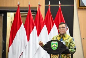 Ketua BAM DPR RI Ahmad Heryawan memimpin Kunjungan Kerja ke Provinsi Sumsel terkait konflik agraria di Kabupaten Empat Lawang dan Kabupaten OKU Timur di Kantor Gubernur Sumsel, Palembang, Senin (26/1/2026). Foto : Rdn/Andri.
