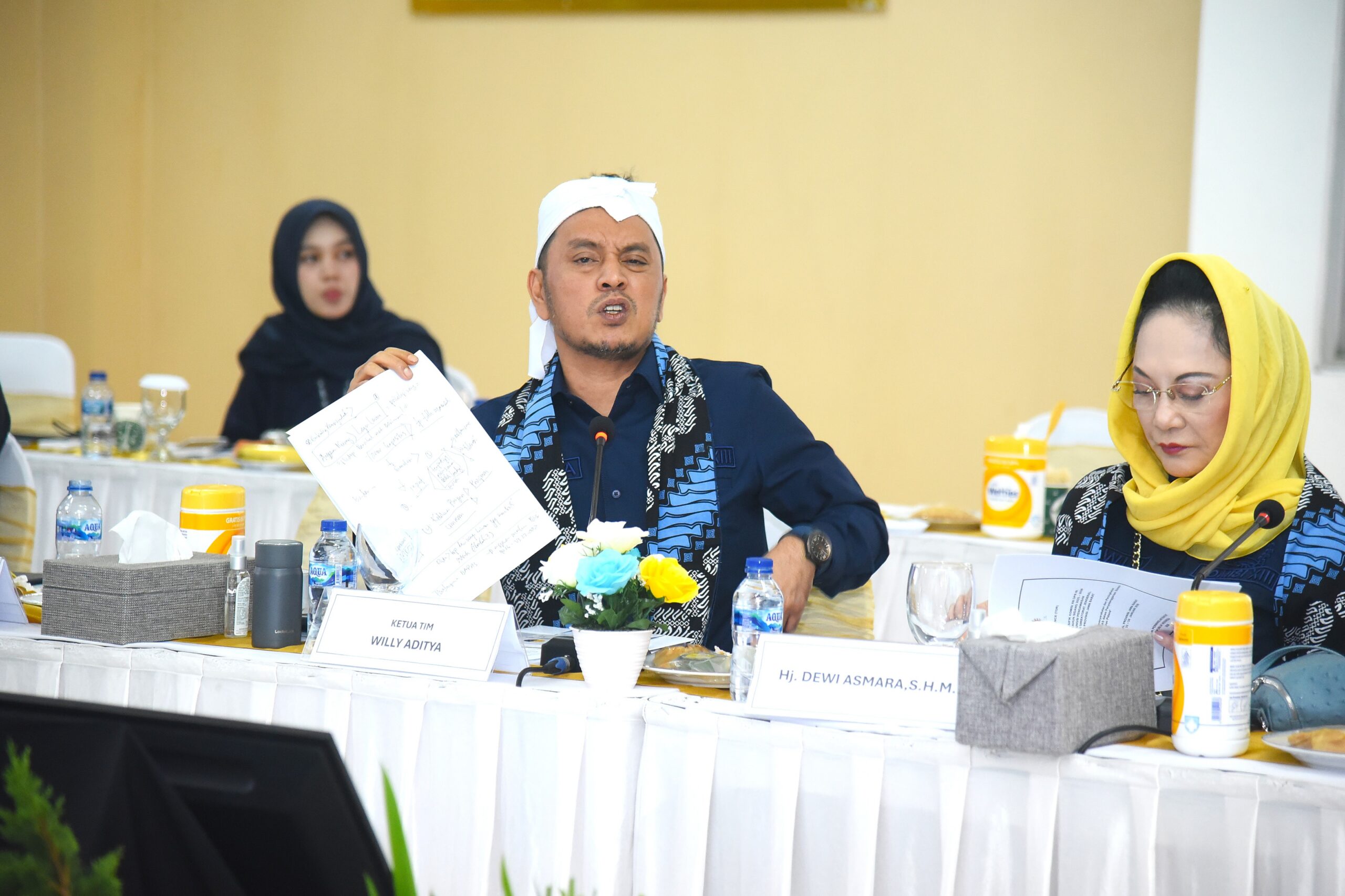 Ketua Komisi XIII DPR RI, Willy Aditya saat Kunjungan Kerja Spesifik Komisi XIII DPR RI dengan Kakanwil Ditjen Permasyarakatan Jawa Barat beserta jajaran di Bandung, Kamis (22/1/2026). Foto: Arief/Mahendra.