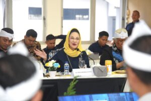 Wakil Ketua Komisi XIII DPR RI, Dewi Asmara saat kunjungan kerja komiai XIII dengan Kakanwil Ditjen Permasyarakatan Jawa Barat beserta jajaran di Bandung, Kamis (22/1/2026). Foto: Arief/Mahendra.