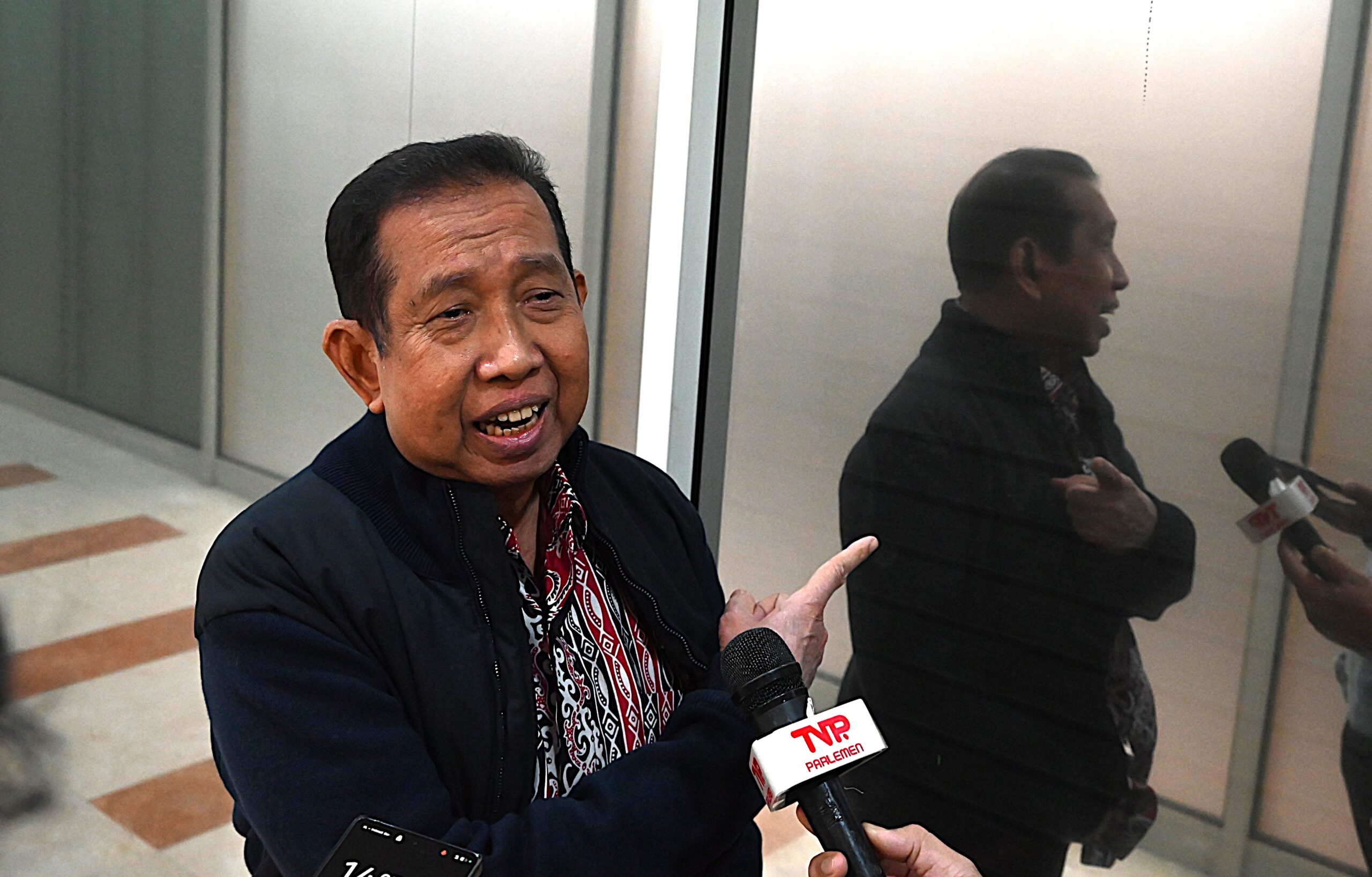 Anggota Komisi III DPR RI Safaruddin usai Rapat Dengar Pendapat di Gedung Nusantara II, Senayan, Jakarta, Kamis (15/1/2026). Foto : Anne/Andri.