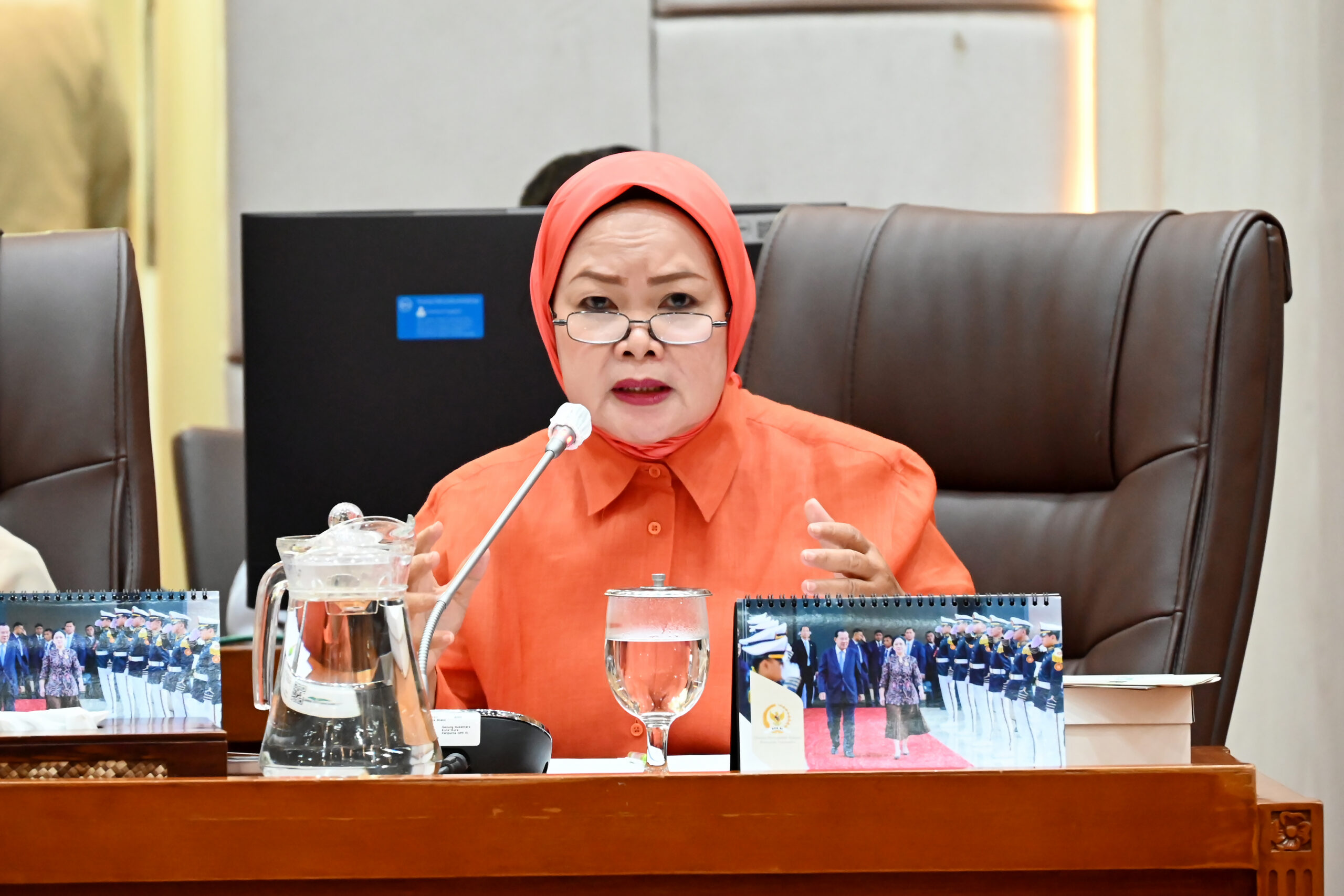 Anggota Komisi IX DPR RI Sri Meliyana dalam Rapat Dengar Pendapat Umum (RDPU) Komisi IX DPR RI dengan PAPDI di Ruang Rapat Komisi IX, Kompleks Parlemen, Senayan, Jakarta, Kamis (15/1/2026). Foto : Arifman/Andri.