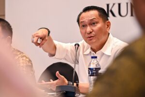 ​Ketua Komisi XII DPR RI, Bambang Patijaya, saat Kunjungan Kerja Spesifik Komisi XII, di Pangkalpinang, Bangka Belitung, Kamis (12/2/2026). Foto: Ndy/Karisma.