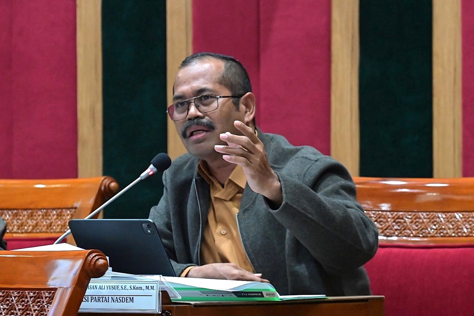 Anggota Komisi X DPR RI, Furtasan Ali Yusuf, dalam RDP Komisi X DPR RI dengan Sekjen Kemdiktisaintek di Gedung Nusantara I, Senayan, Jakarta, Senin (9/2/2026). Foto: Tari/Karisma.