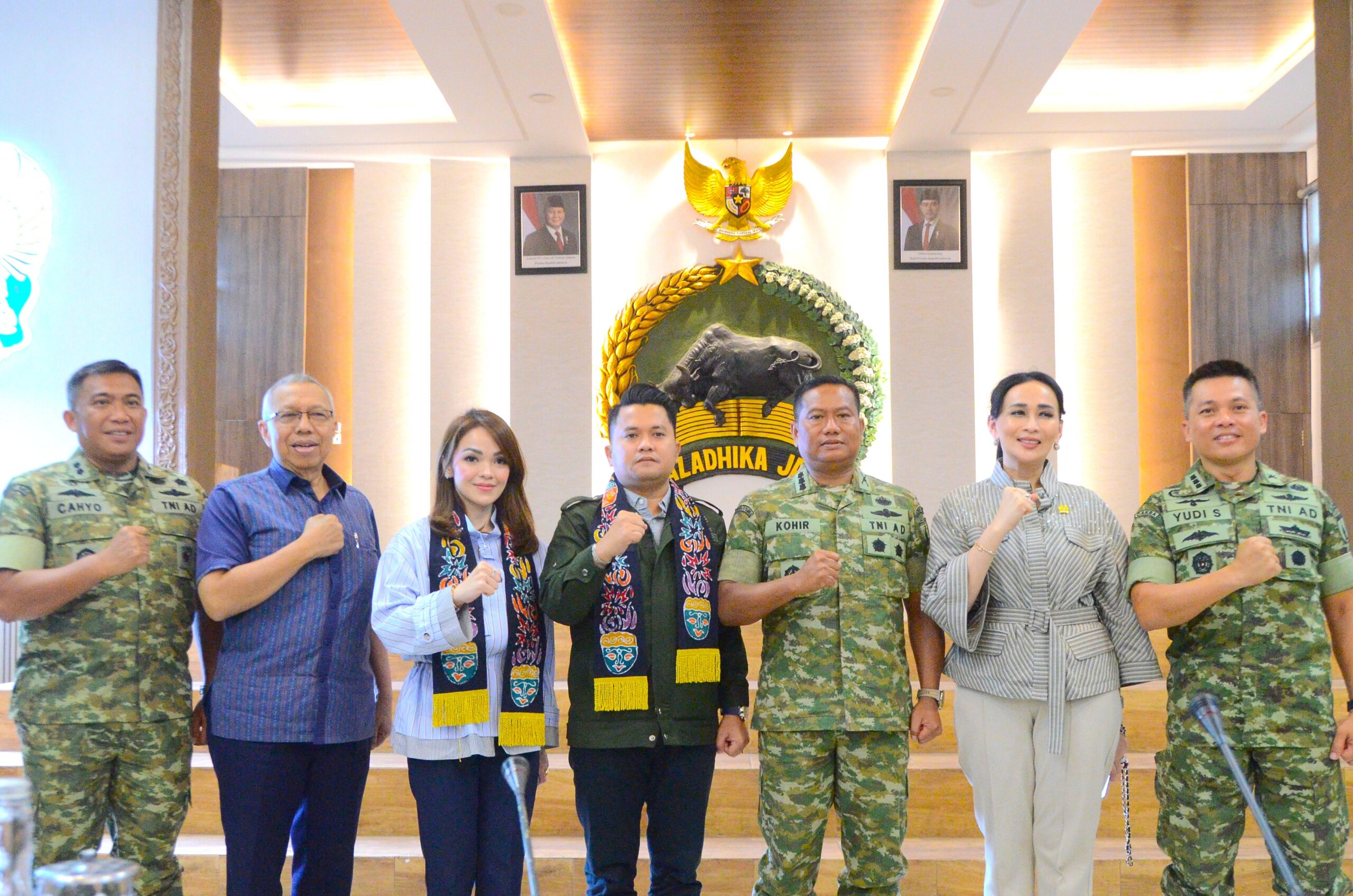 Anggota Komisi I DPR RI, Amelia Anggraini dalam Kunjungan Kerja ke Korem 083/Baladhika Jaya (BDJ) di Kota Malang, Jawa Timur, Jumat (6/2/2026). Foto: EST/Mahendra.