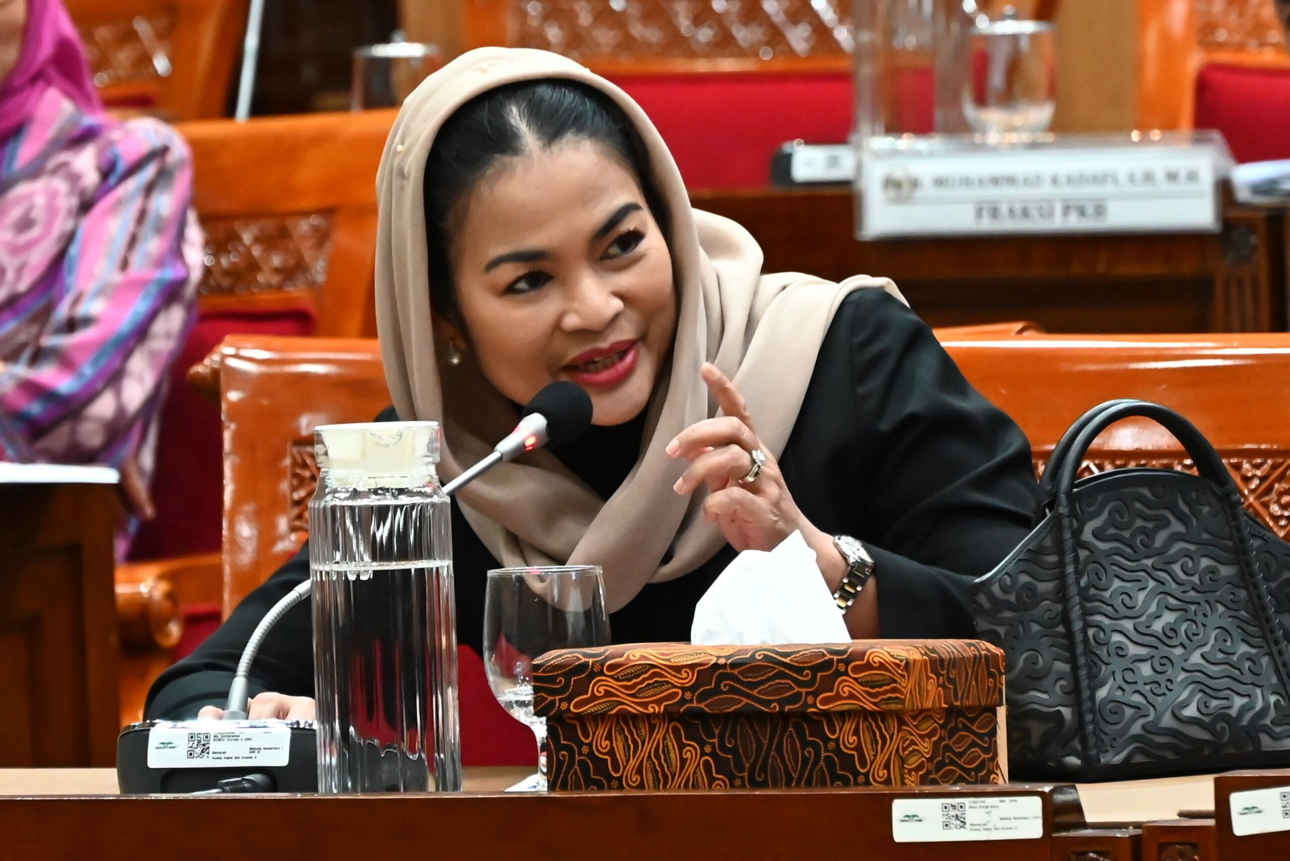 Anggota Komisi X DPR RI, Puti Guntur Soekarno dalam Rapat Panja Pelestarian Cagar Budaya di ruang rapat Komisi X DPR RI, Gedung DPR, selasa (3/2/2026). Foto: Lisa/Mahendra.