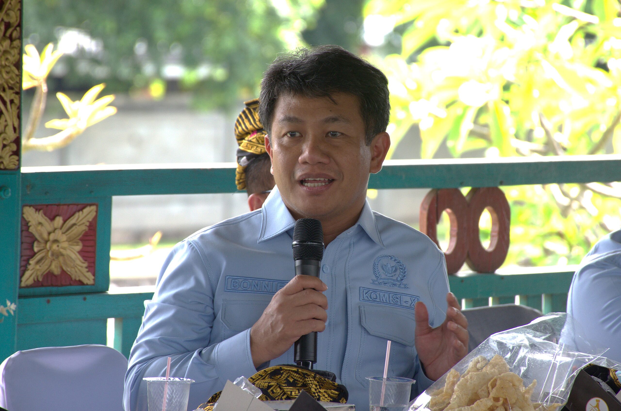 Anggota Komisi X DPR RI, Bonnie Triyana, saat Kunjungan Kerja Spesifik Komisi VII, di Mataram, Provinsi Nusa Tenggara Barat, Rabu, (11/2/2026). Foto: Upi/Karisma.