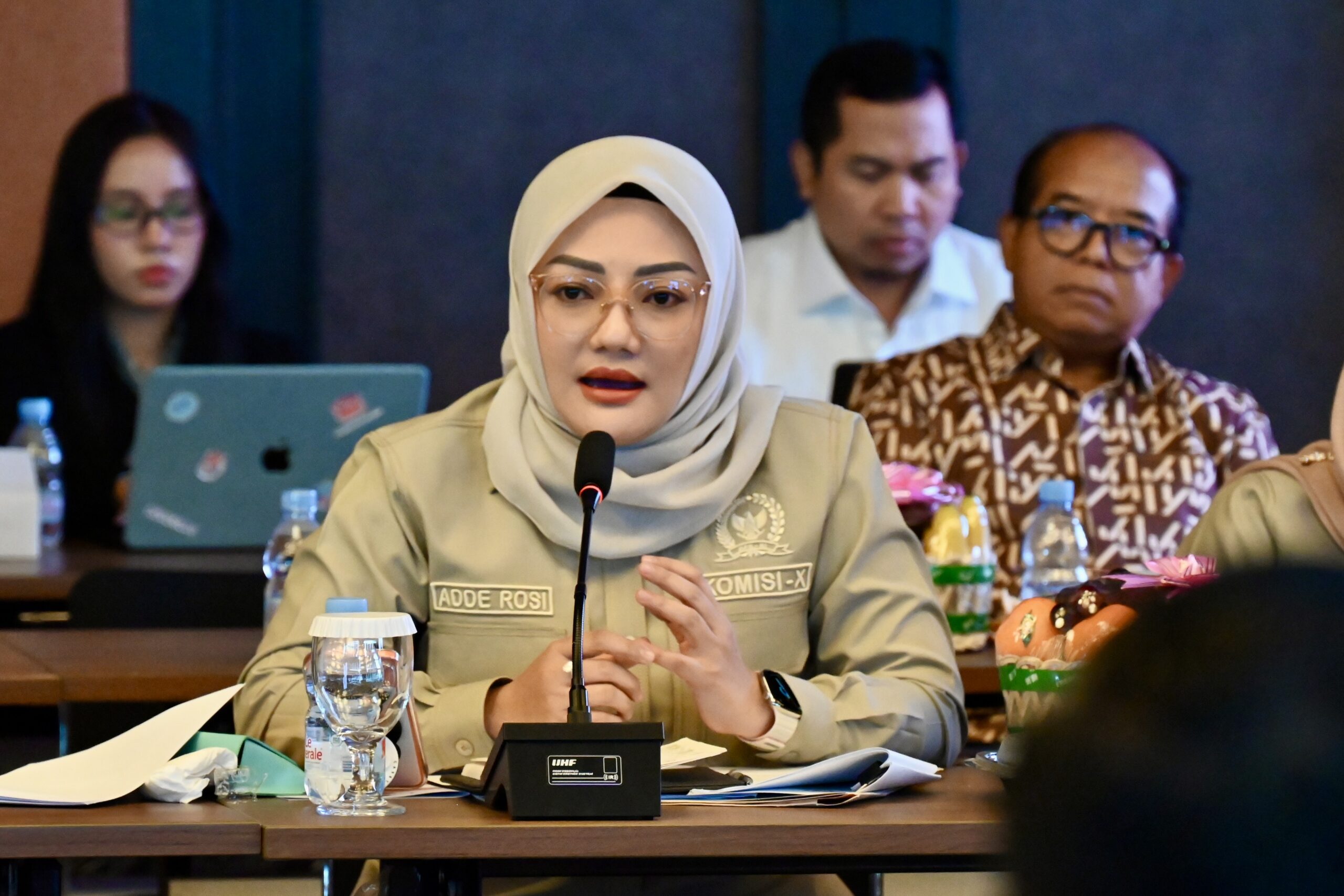 Anggota Komisi X DPR RI, Adde Rosi dalam Kunjungan Kerja Spesifik Bidang Kepemudaan Komisi X DPR RI ke Provinsi Banten, Rabu (4/2/2026). Foto: TRA/Mahendra.