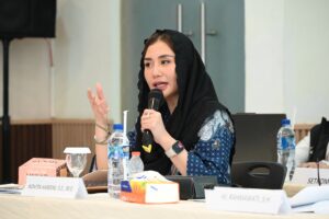 Anggota Komisi VII DPR RI, Novita Hardini, dalam Kunjungan Kerja Spesifik Komisi VII DPR RI ke Balai Diklat Industri (BDI) Medan di Kota Medan, Sumatera Utara, Kamis (5/2/2026). Foto: Um/Karisma.