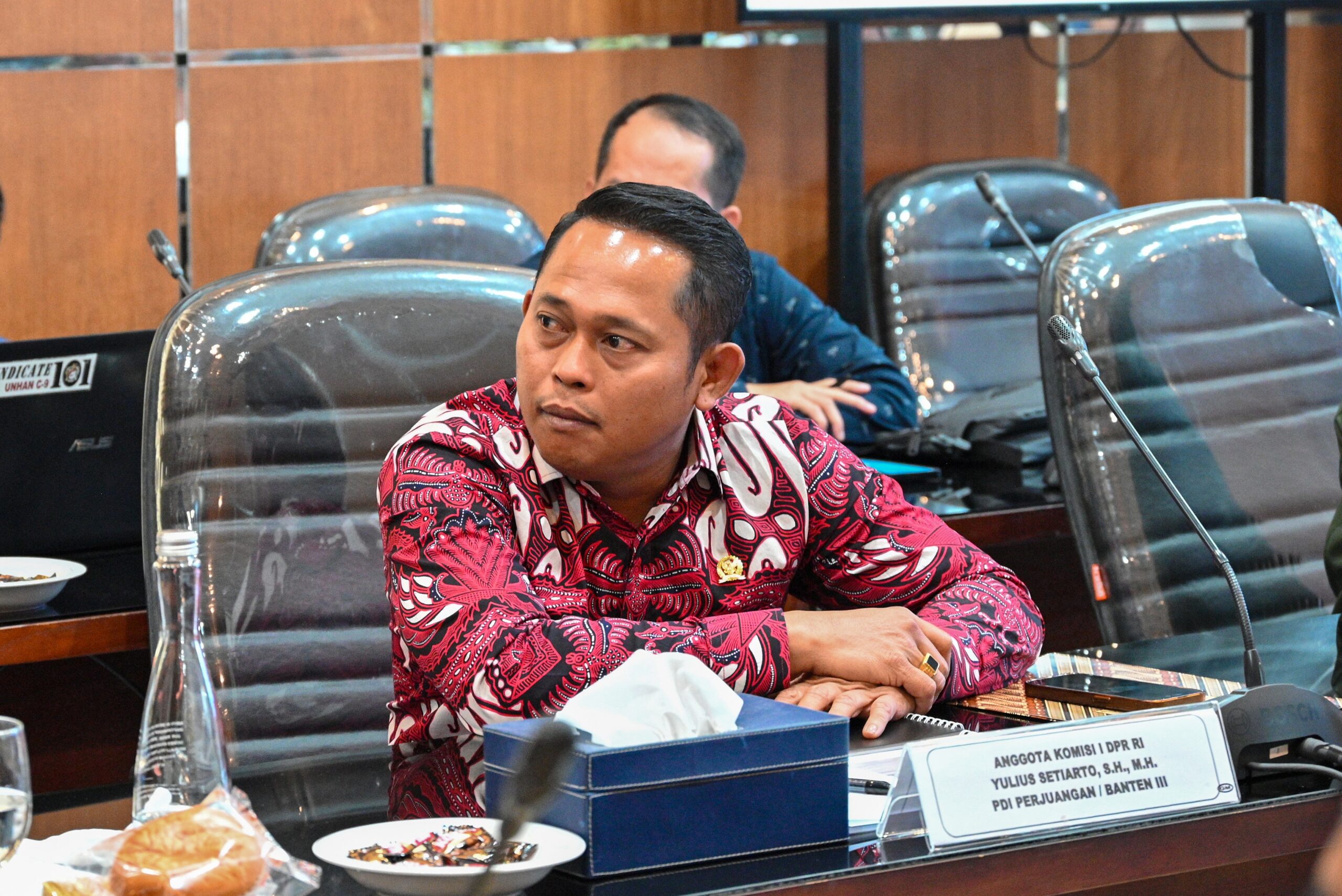 Anggota Komisi I DPR RI, Yulius Setiarto, saat kunjungan spesifik ke Korem 074 Warastratama, Surakarta, Jawa Tengah, Jumat (6/2/2026). Foto: Rr/Karisma.