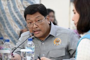 Ketua Badan Akuntabilitas Keuangan Negara (BAKN) DPR RI Andreas Eddy Susetyo, saat Kunjungan Kerja ke PT PLN Indonesia Power UBP Semarang, Jawa Tengah, Kamis (12/2/2026). Foto: Mario/Karisma.