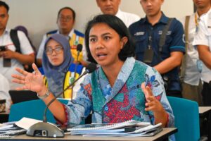 Anggota Komisi V DPR RI, Irine Yusiana Roba Putri dalam Kunjungan Kerja Reses Komisi V DPR RI di Sidoarjo, Jawa Timur, Senin (23/2/2026). Foto: Nadya/Mahendra.