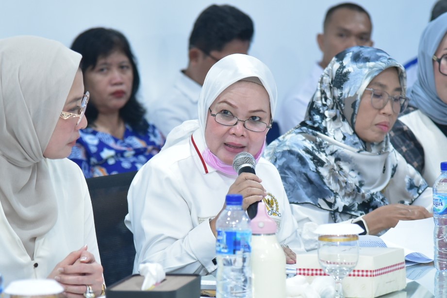 Anggota Komisi IX DPR RI, Sri Meliyana, saat Kunjungan Kerja Spesifik Komisi IX ke Kabupaten Mojokerto, Jawa Timur, Kamis (12/2/2026). Foto: Oji/Karisma.