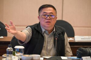 Anggota Komisi VI DPR RI, Darmadi Durianto, usai mengikuti pertemuan Komisi VI DPR RI dengan akademisi UGM, pelaku usaha dan stakeholder terkait di Yogyakarta, Kamis (5/2/2026). Foto: Ndy/Karisma.