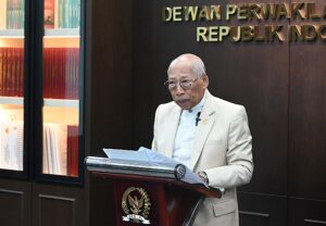 Anggota Komisi III Wayan Sudirta dalam Sidang MK yang digelar secara hybrid dari Ruang Puspanlak UU Badan Keahlian DPR RI, Senayan, Jakarta, Kamis (5/2/2026). Foto : Mahendra/Andri.