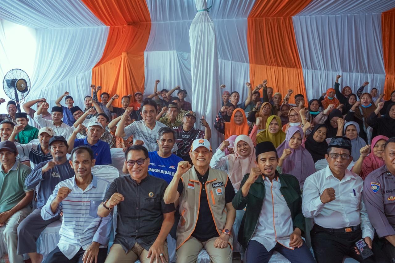 Anggota Komisi III DPR RI dari Dapil Jakarta III Adang Daradjatun saat melakukan Kunjungan Kerja Dapil di Kembangan Utara, Jakarta Barat, Sabtu (14/2/2026). (foto: ist/rdn).