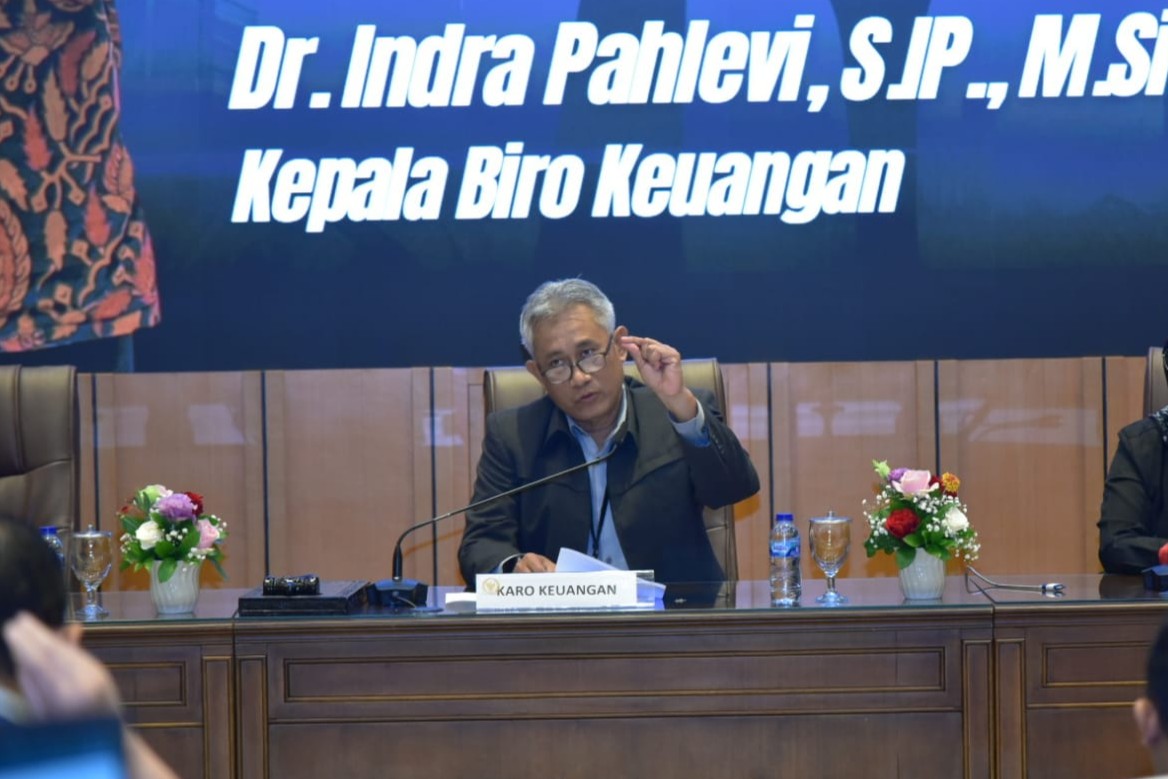 Kepala Biro Keuangan Setjen DPR RI, Indra Pahlevi dalam acara Sosialisasi Aplikasi perjalanan Dinas Terintegrasi di Gedung Nusantara, DPR RI, Senayan, Jakarta, Senin (2/2/2026). Foto: Oji/Mahendra.