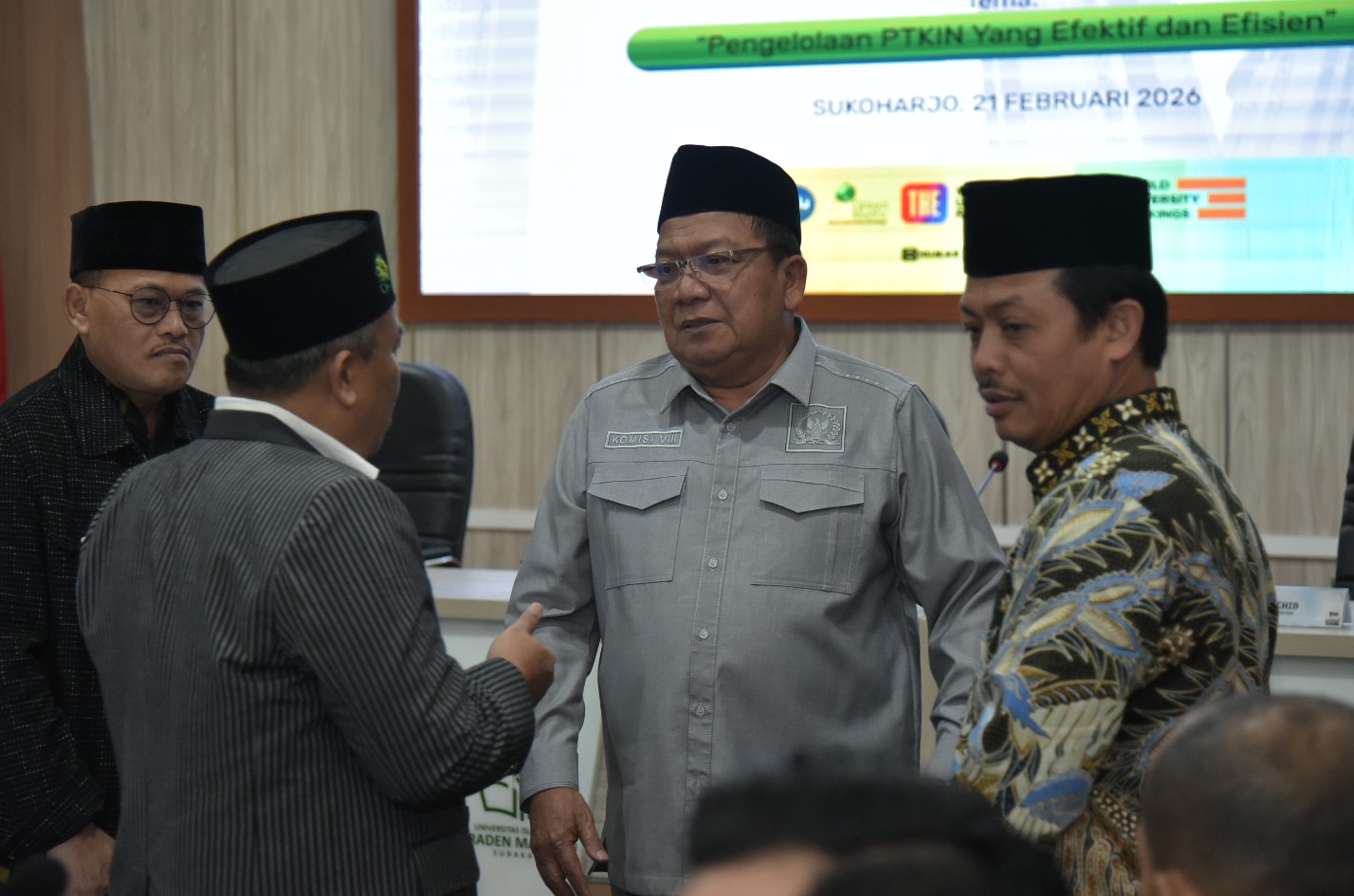 Wakil Ketua Komisi VIII DPR RI, Abdul Wachid, usai agenda Kunjungan Kerja Reses ke UIN Raden Mas Said Kota Surakarta, Jawa Tengah, Sabtu (21/2/2026). Foto: Andri/Alma.