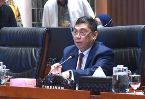 Ketua Komisi I DPR RI Utut Adianto dalam rapat kerja Komisi I DPR RI bersama Kementerian Pertahanan (Kemenhan) dan TNI yang digelar secara tertutup pada Selasa (10/2/2026). Foto : Arief/Andri.