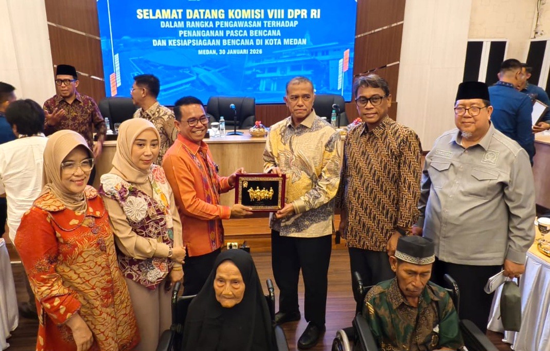 Wakil Ketua Komisi VIII DPR RI, Singgih Januratmoko, saat Kunjungan Kerja Spesifik Komisi VIII DPR RI ke Kota Medan, Sumatera Utara, Jumat, (30/01/2026). Foto: Man/Karisma.