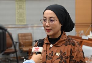 Anggota Komisi VIII DPR RI Selly Andriany Gantina usai agenda Rapat Dengar Pendapat Komisi VIII DPR RI bersama Kepala Badan Pelaksana BPKH di Gedung Nusantara II, Senayan, Jakarta, Rabu (4/2/2026). Foto : Alma/Andri.