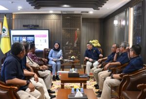 Wakil Ketua DPR RI Koordinator Bidang Ekonomi dan Keuangan (Korekku), Sari Yuliati saat melakukan koordinasi dengan jajaran Kementerian Keuangan di Gedung Nusantara II, DPR RI, Senayan, Jakarta, Kamis (5/3/2026). Foto : Idt/Andri