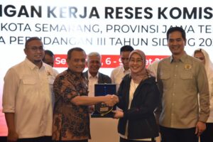 Wakil Ketua Komisi VI DPR RI, Anggia Erma Rini, saat Kunjungan Kerja Reses Komisi VI DPR RI di Semarang, Jawa Tengah, Jumat (6/3/2026). Foto: Uf/Karisma.