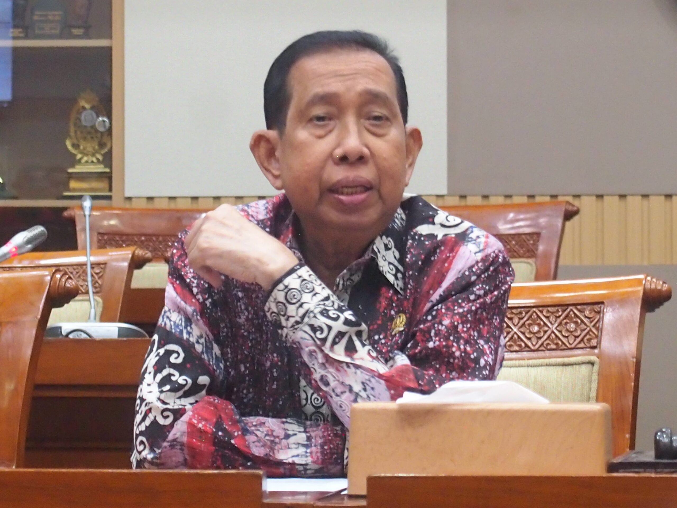 Anggota Komisi III DPR RI, Safaruddin dalam agenda Rapat Khusus Komisi III DPR RI yang membahas kasus penyiraman air keras ke Andrie Yunus di Gedung Nusantara II, Senayan, Jakarta, Rabu (18/3/2026). Foto: Devi/Mahendra.