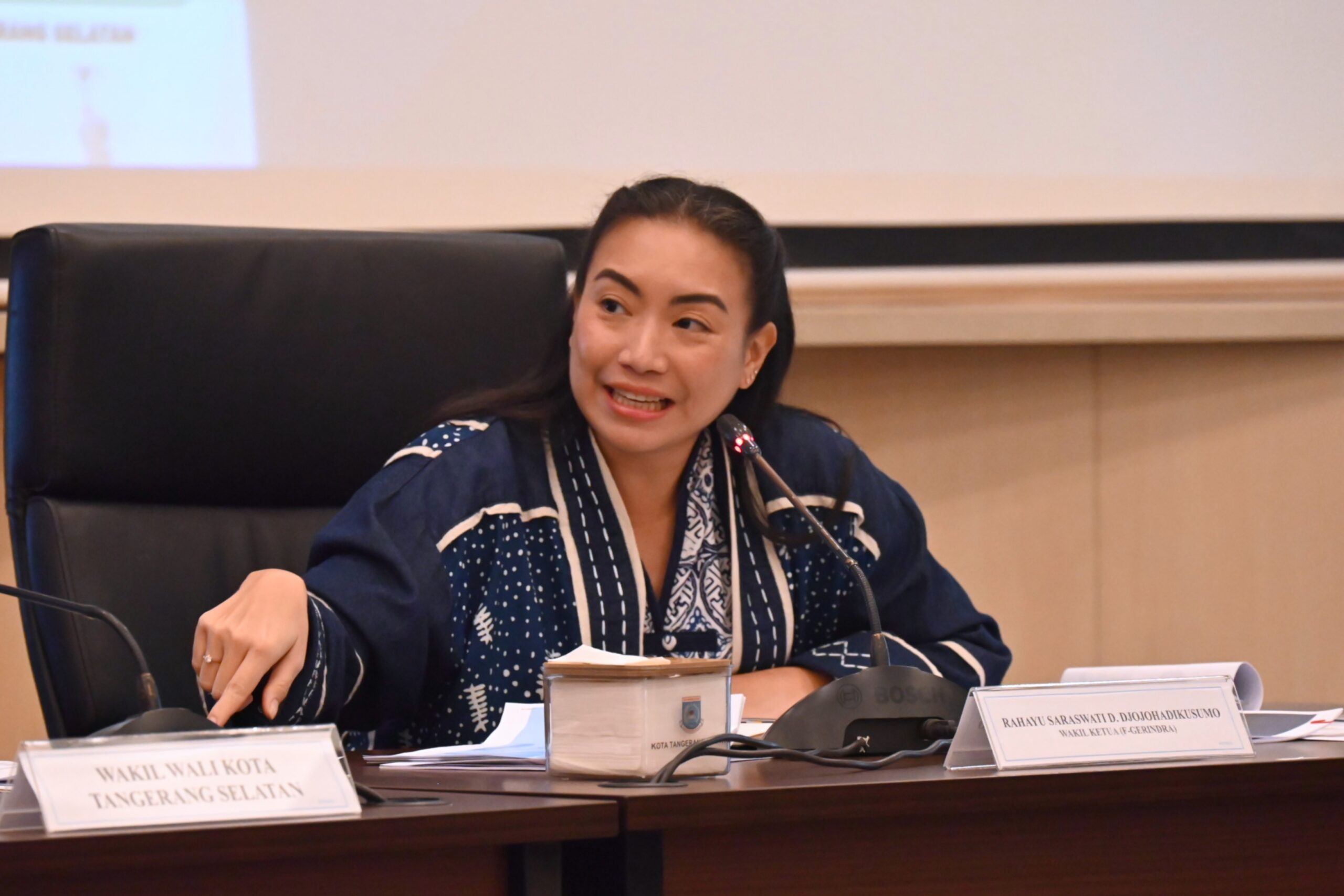 Wakil Ketua Komisi VII DPR RI, Rahayu Saraswati Djojohadikusumo, saat mengikuti Kunjungan Kerja Reses Komisi VII ke Tangerang Selatan, Banten, Kamis (5/3/2026). Foto: Shane/Alma.