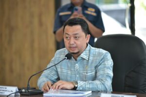 Anggota Komisi I DPR RI, Syahrul Aidi Maazat, saat pertemuan Komisi I DPR RI dengan jajaran TNI di Markas Komando Daerah Militer XX Tuanku Imam Bonjol, Padang, Sumatera Barat, Jumat (6/3/2026). Foto: Andri/Alma.