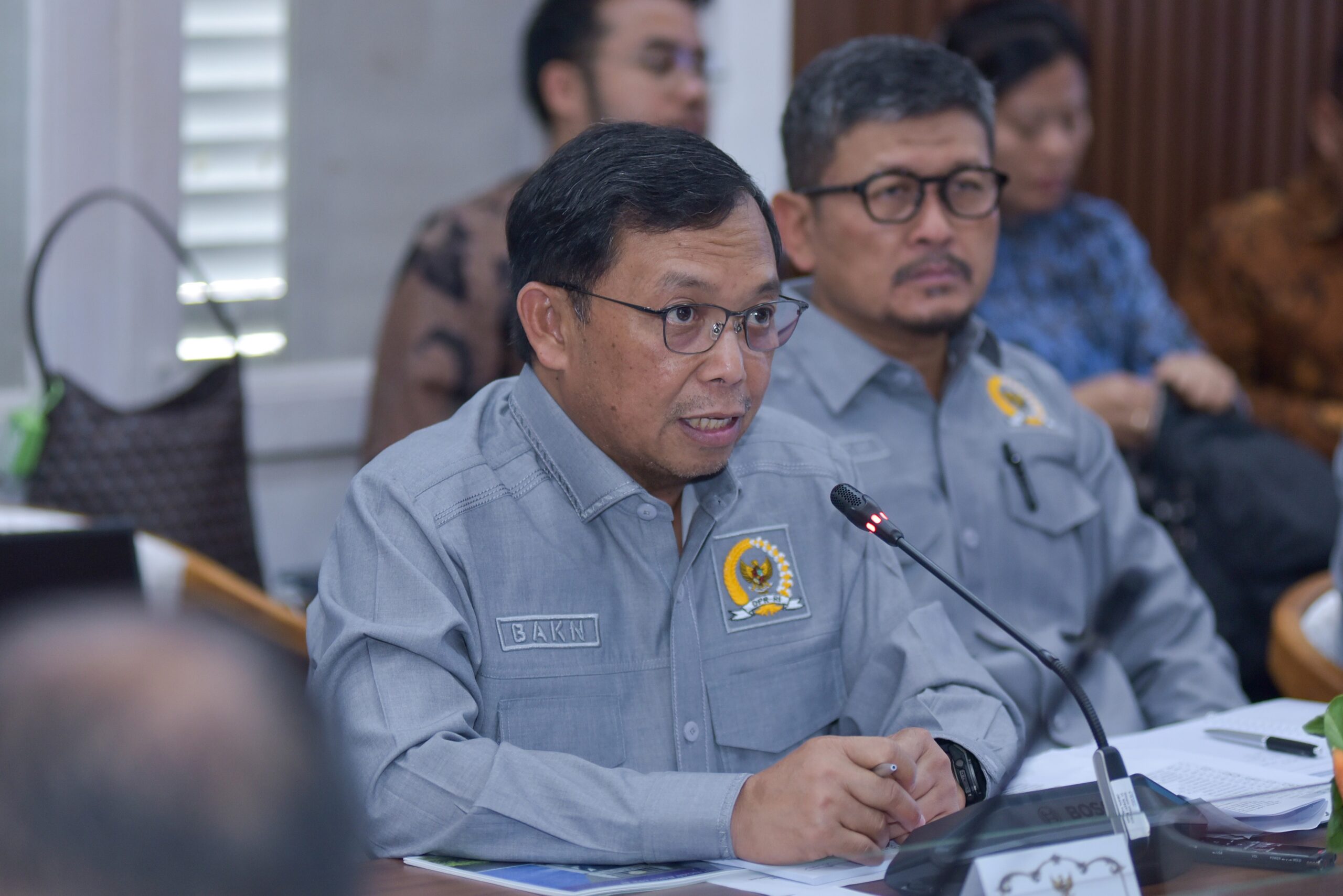 Wakil Ketua Badan Akuntabilitas Keuangan Negara (BAKN) DPR RI, Herman Khaeron, saat memimpin Kunjungan Kerja Spesifik, di Kantor Gubernur Provinsi Jawa Barat, Kamis (12/03/2026). Foto: Kresno/Karisma.