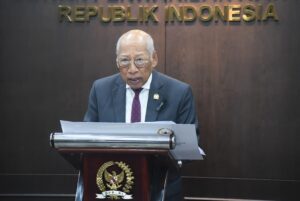 Anggota Komisi III DPR RI, I Wayan Sudirta, dalam sidang pengujian materiil secara daring, Ruang Rapat Puspanlak, Senayan, Jakarta, Rabu (4/3/2026). Foto : Arief/Andri.