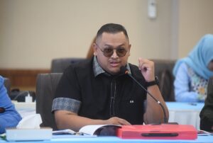 Anggota Komisi III DPR RI Nabil Husein Said saat agenda Kunjungan Kerja Komisi III DPR RI di Mapolda Kalimantan Timur, Kota Balikpapan, Kalimantan Timur, Kamis (5/3/2026). Foto : Devi/Andri.