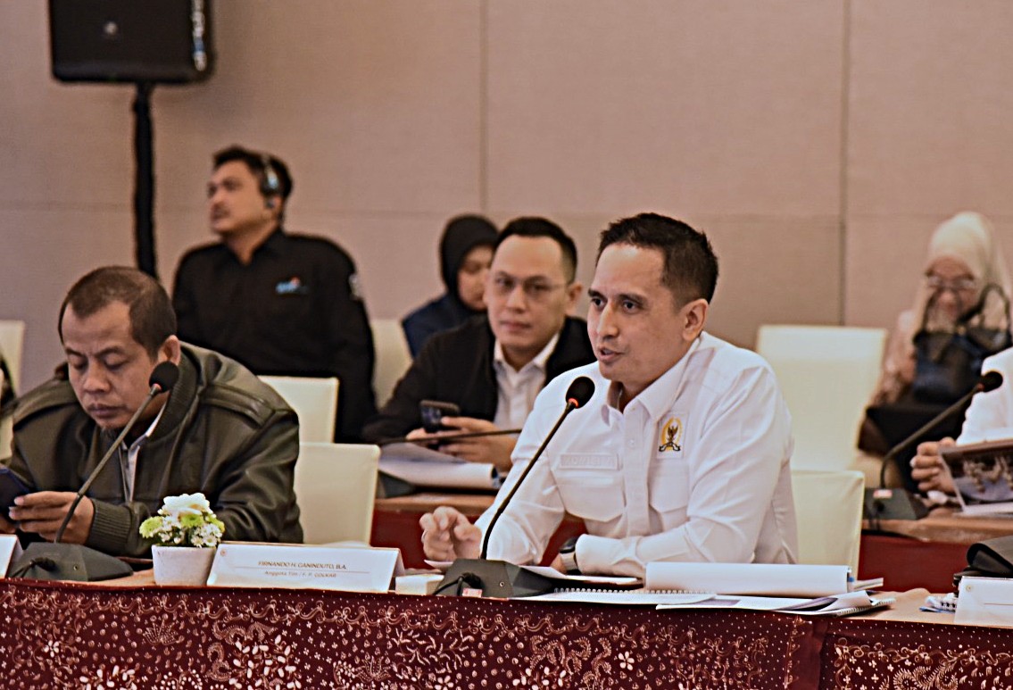 Anggota Komisi VI DPR RI Firnando Hadityo Ganinduto saat Kunjungan Kerja Reses Komisi VI DPR RI di Semarang, Jawa Tengah, Jumat (6/3/2026). Foto : Uf/Andri.